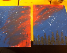 Paint Night Tutorial: Constellations