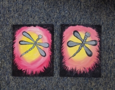 Paint Night Tutorial: Midnight Dragon Fly