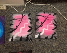 Paint Night Tutorial: Evening Branches