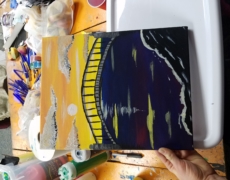Paint Night Tutorial: Seaside Bridge