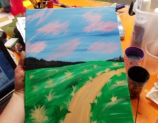 Paint Night Tutorial: Pastel Valley