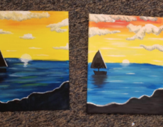 Paint Night Tutorial: Ocean Breeze