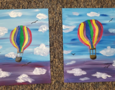 Paint Night Tutorial: Balloon Voyage